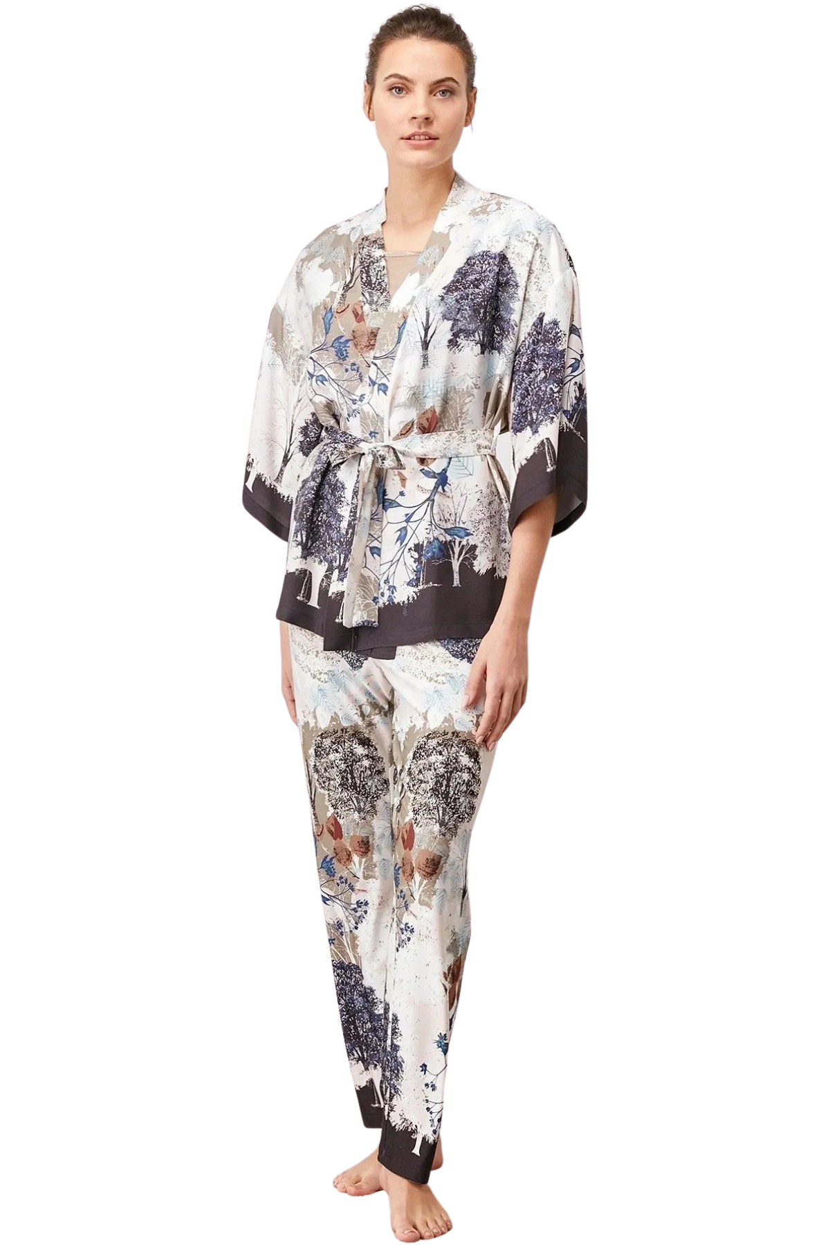 Amore XY Women's Serene Blooms 3-piece Pajama Set